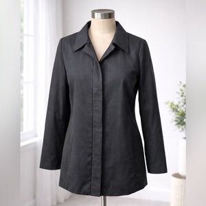 PRADA Vintage Black Grey Coat Jacket Full Zip